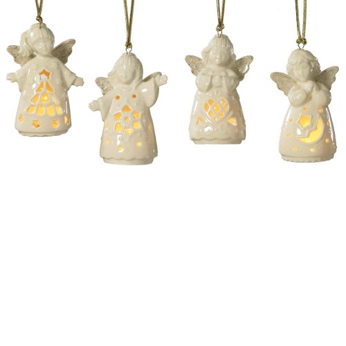 Lenox Anglelites, Christmas Ornament, Set of 4
