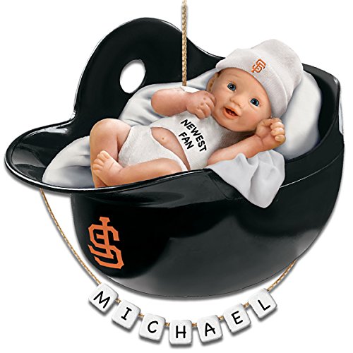 MLB San Francisco Giants Personalized Baby’s First Christmas Ornament by The Bradford Exchange