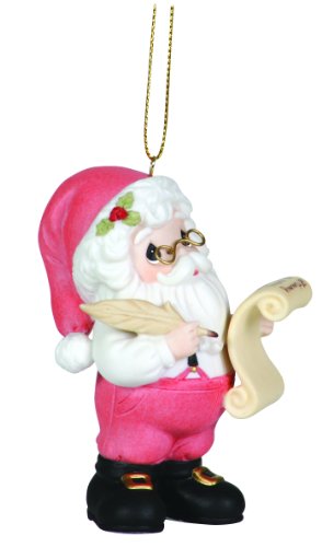 Precious Moments Annual Santa With His List Ornament “He’s Making A List” Third in Series