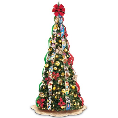 Ultimate Disney Wondrous Christmas Pre-Lit Pull-Up Christmas Tree by The Bradford Exchange