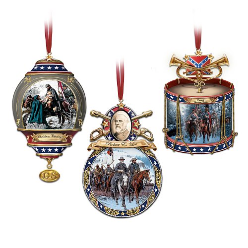 “Home For The Holidays” Civil War Ornament Set by The Bradford Exchange