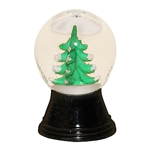 Alexander Taron PR1158-Perzy Snowglobe, Mini Christmas Tree – 1.5″H x 1″W x 1″D