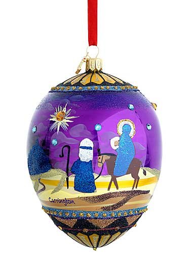 Reed and Barton MD Anderson Blown Glass Holy Night Ornament by Carrington