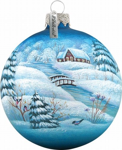 G Debrekht Winter Village Ball Ornament