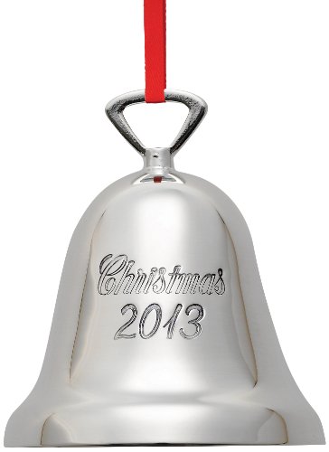 Reed & Barton Christmas 2013 Bell Christmas Ornament with 2013 Year Marked, 3-Inch