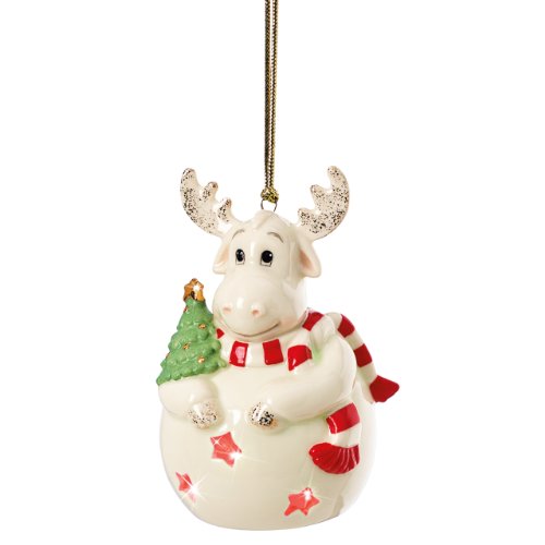 Lenox Pierced Lit Moose Ornament