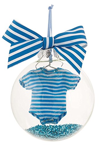 Mud Pie Crawler Ornament for Personalization, Blue