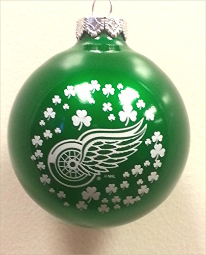 Detroit Red Wings NHL 2 5/8″ Glass Christmas Ornament