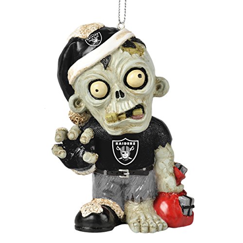 NFL 2014 Zombie Christmas Hanging Ornament 4″ (Oakland Raiders)