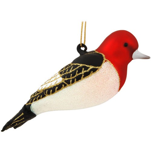 Cobane Studio Red Headed Woodpecker Ornament