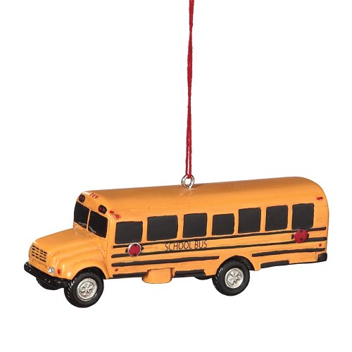 School Bus Ornament 3 3/4 IN. x 1-1/2 IN.