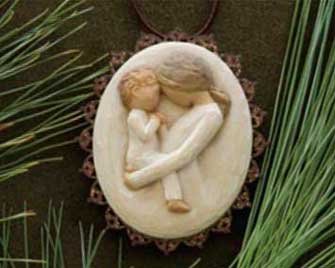 Willow Tree Tenderness Metal Edged Ornament by Susan Lordi