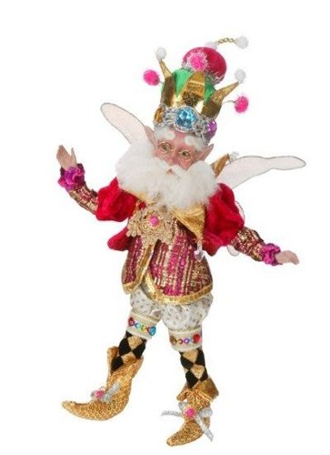 Mark Roberts Fairies, Harlequin Fairy, Small 13 Inches, Packaged with a Tropical Magnet