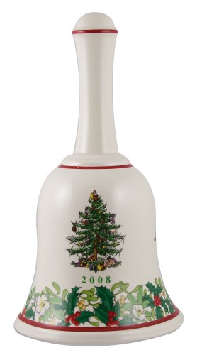 Spode Christmas Tree Annual Border 70th Anniversary Bell 7 inch (Dated)