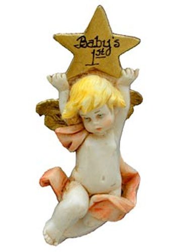 Fontanini Babys First Christmas Ornament Girl [65024B]