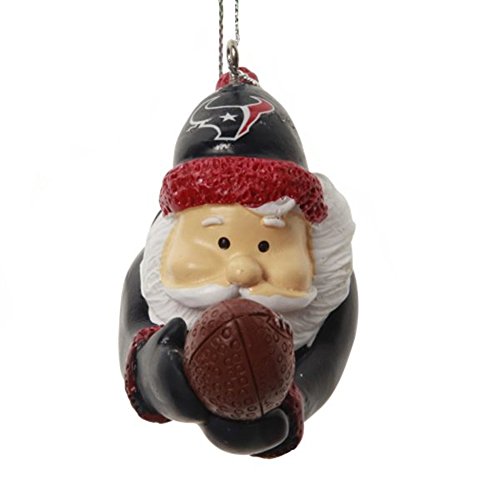TEAM BEANS FOREVER COLLECTIBLES ACTION SANTA ORNAMENT TEXANS