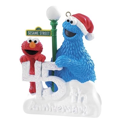 Elmo And Cookie Monster 2014 Carlton Heirloom Ornament