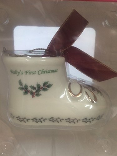 Spode Christmas Tree Baby’s First Christmas Booties Ornament 2014