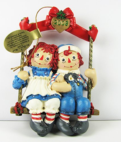 2008 Danbury Mint Raggedy Ann & Andy Ornament