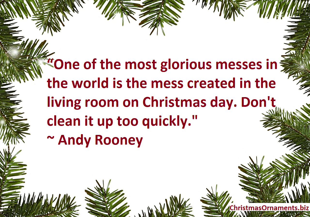 Andy Rooney Christmas Day Living Room Mess