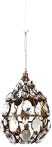 Sage & Co. XAO17305SV Jewel Medallion Drop Ornament