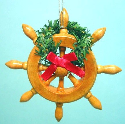 Ships Wheel Christmas Ornament