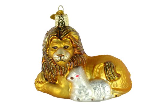 Old World Christmas Lion and Lamb Ornament