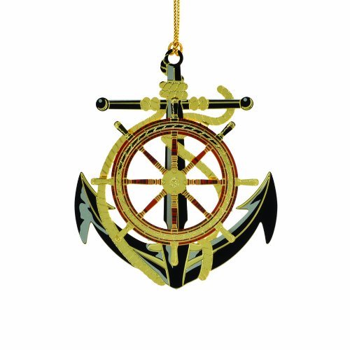 ChemArt Anchor and Wheel Ornament