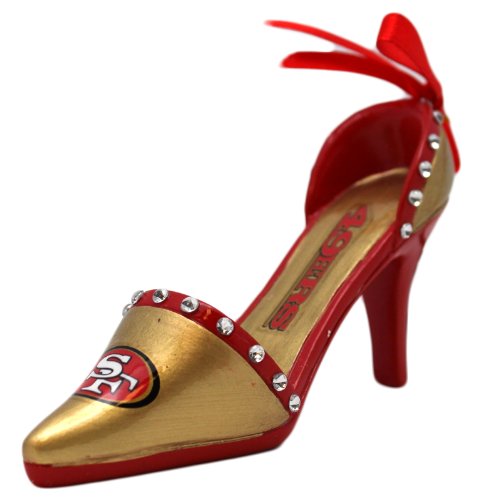 San Francisco 49ers Official NFL 3 inch x 1.5 inch Team Shoe Ornament