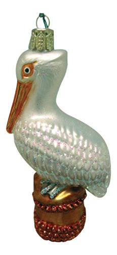 Nautical Ocean Bird Pelican Christmas Holiday Ornament