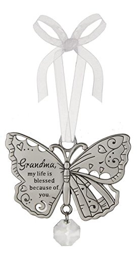 Grandma, My Life Is Blessed Because Of You – Beautiful Blessing Butterfly Ornament by Ganz