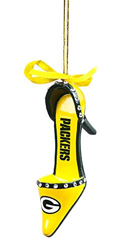 Green Bay Packers Official NFL 3 inch x 1.5 inch Team Shoe Ornament