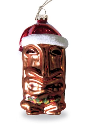 Island Heritage Tiki Collectible Glass Ornament