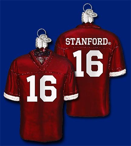 Stanford Football Jersey Christmas Ornament