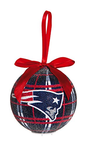 100mm LED Ball Ornament, New England Patriots