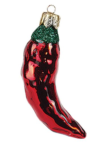 Chili Pepper Polish Mouth Blown Glass Christmas Ornament