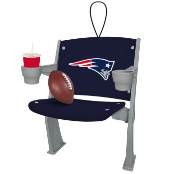New England Patriots Official NFL 4 inch x 3 inch Stadium Seat Ornament