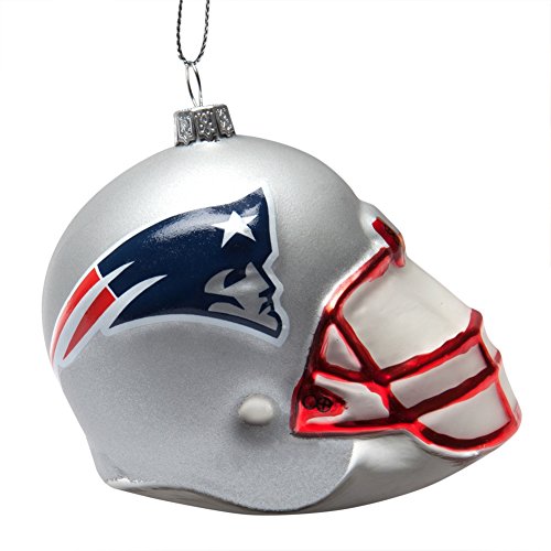 New England Patriots Team Glass Helmet Ornament