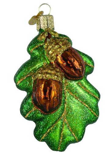Old World Christmas Oak Leaf with Acorns Ornament