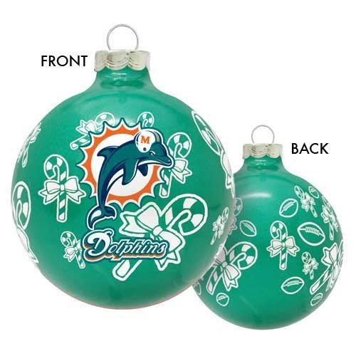 NFL Miami Dolphins Traditional 2 5/8″ Ornament