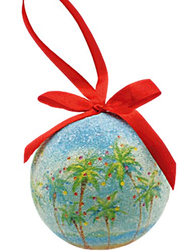 Holiday on the Beach Speckled Island Ornament