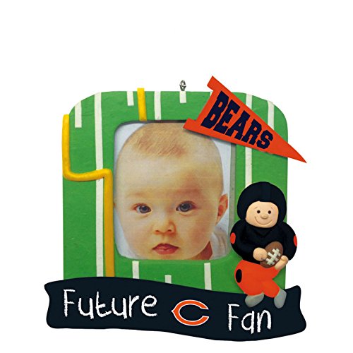 Chicago Bears Official NFL 5.25 inch x 5 inch x 2.5 inch Future Fan Photo Frame Christmas Ornament