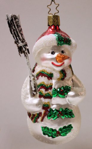 Holly Jolly Snowman, #1-004-08, by Inge-Glas of Germany