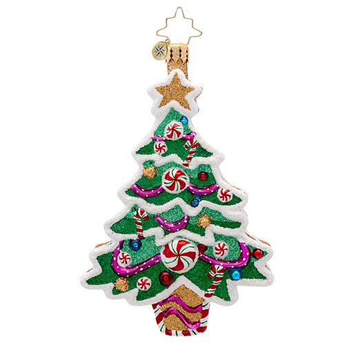 Christopher Radko Sweet Tooth Tree Gingerbread Themed Christmas Ornament – New for 2014 – 4.75″h.