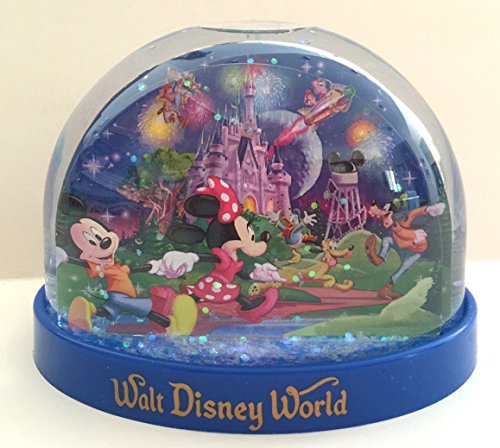 Walt Disney World Storybook at Night Character Plastic Snowglobe Snow Dome NEW