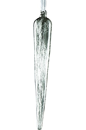 Sage & Co. XAO11933WH Frosted Ice Web Icicle Ornament