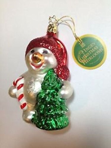 Snowman #1-068-03 by Inge-Glas of Germany – Christmas Tree Ornament