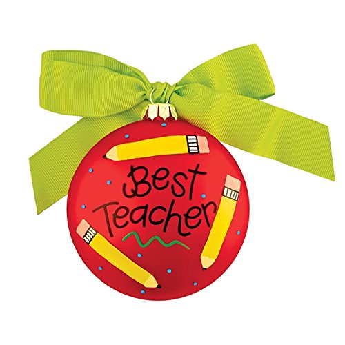 Coton Colors Best Teacher * Glass Holiday Gift PO-TECH-NOMSG