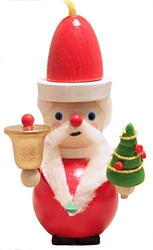 Steinbach Kris Kringle Santa Claus with Bell and Tree German Christmas Ornament