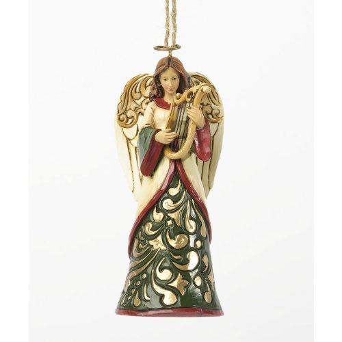 Jim Shore Department Store Series Holiday Ornament – Green & Ivory Angel